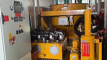 Bentonite large scale automatic dosing system Häny Down2earth 5